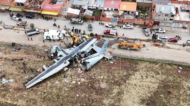 Boliviyada yük təyyarəsinin qəzaya uğraması nəticəsində ölənlərin sayı 22-yə çatıb