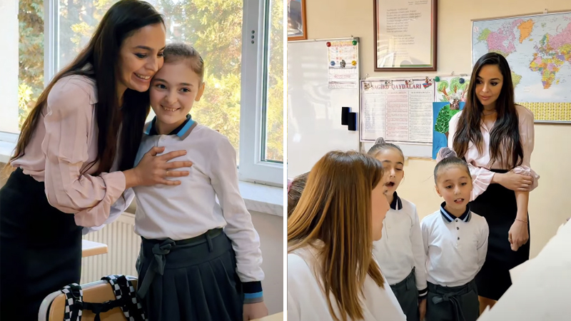 Leyla Əliyeva Bakı Xoreoqrafiya Akademiyasında olub (VİDEO)