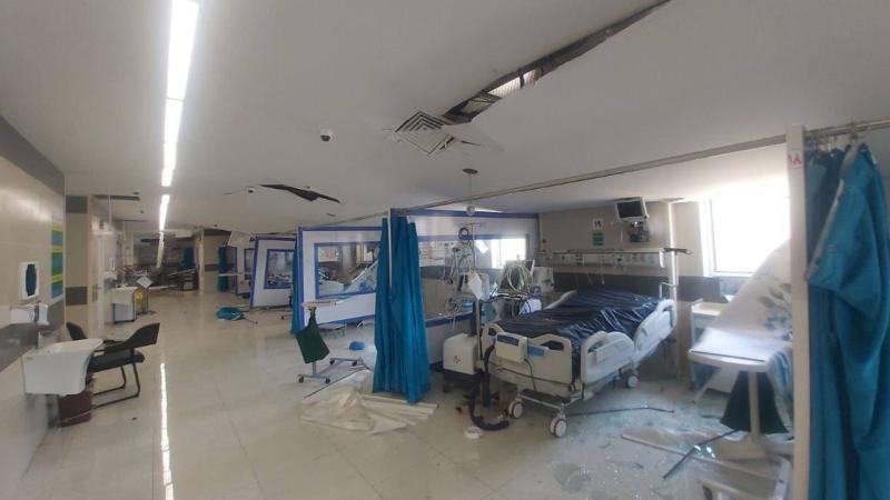 İranda Buşehr əyalətindəki xəstəxanaya ciddi ziyan dəyib