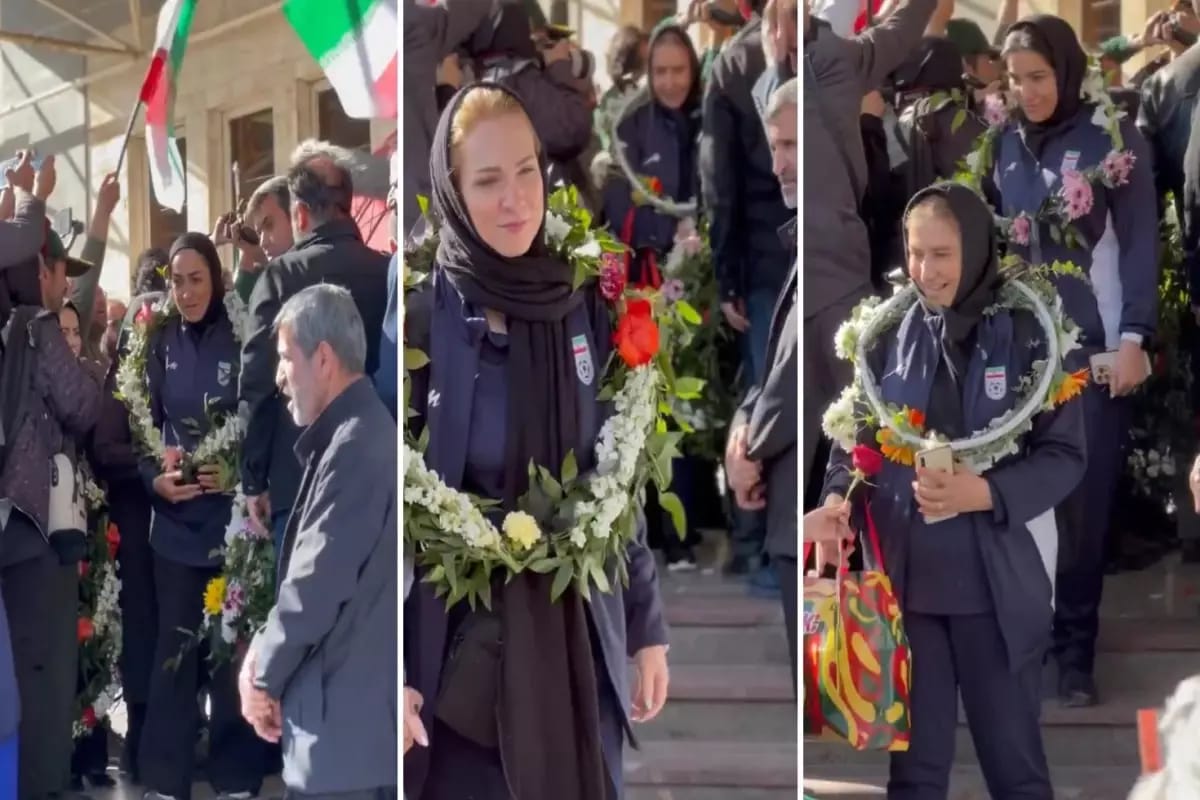 İranın qadın futbol komandası vətənə qayıdıb