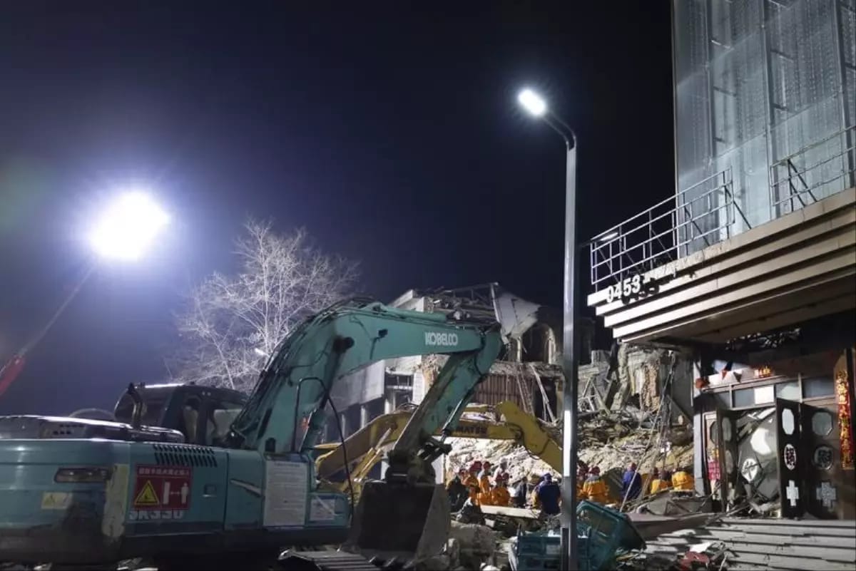 Çinin Heilongjiang əyalətində bina çöküb: 7 nəfər ölüb