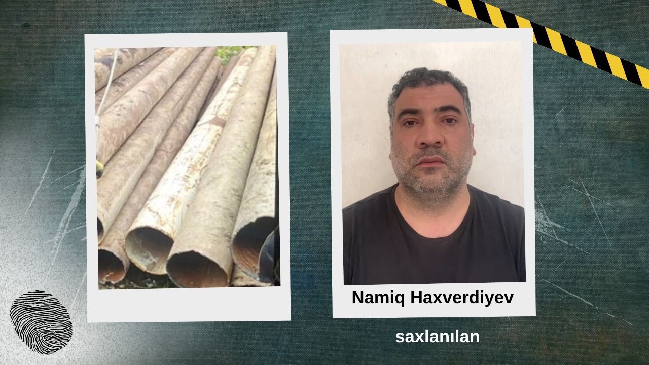 Ağsuda su borularını oğurlayan şəxs saxlanıldı