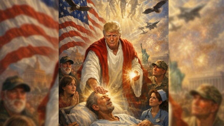 Tramp özünü İsa Məsih kimi təsvir edən şəklini paylaşıb