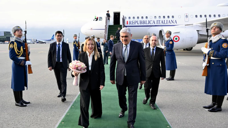 Corcia Meloni Azərbaycana rəsmi səfərə gəldi