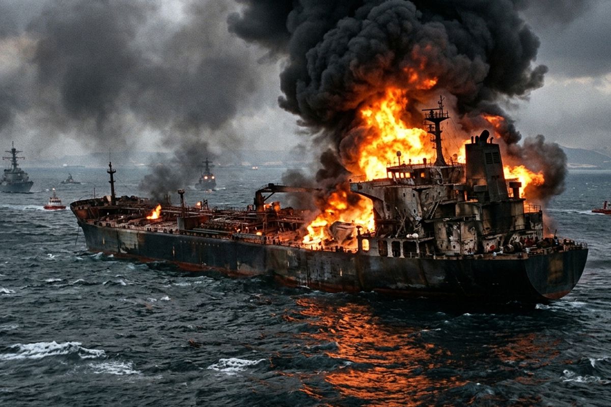 ABŞ hərbçiləri İran tankerini vurub