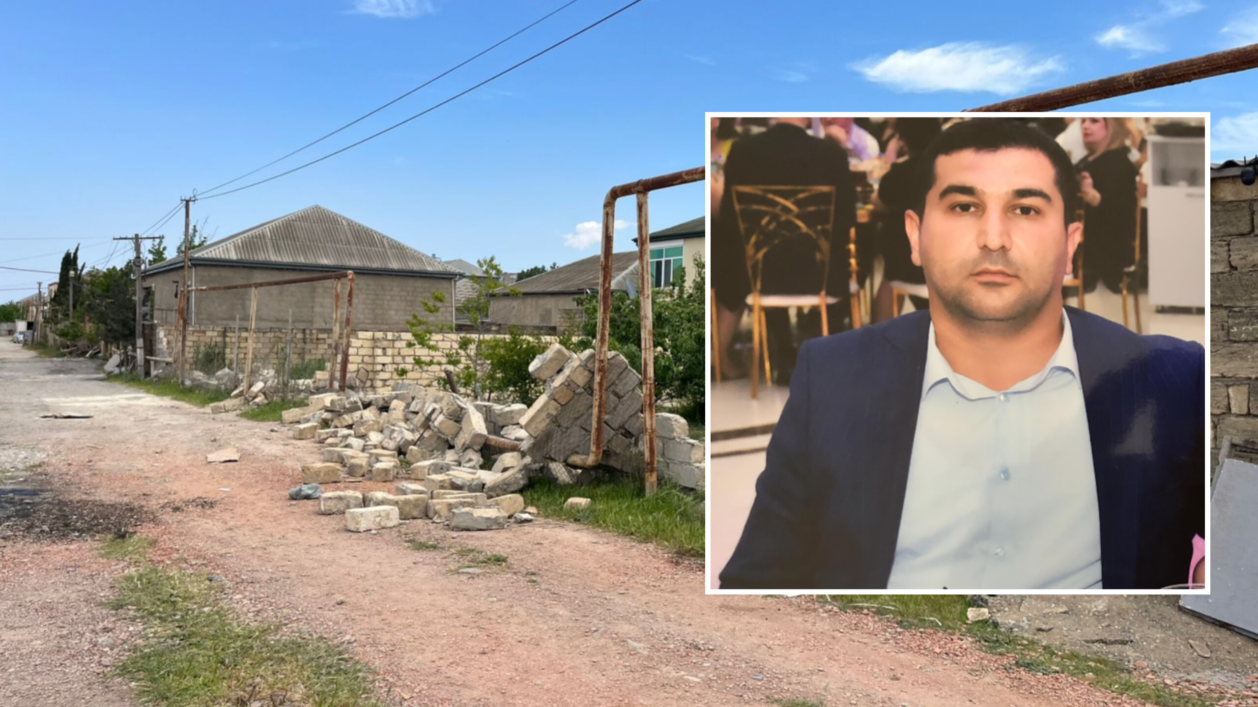 İcra hakimiyyəti tərəfindən həyət hasarı sökülən şəxs həyatına son qoydu - FOTOLAR