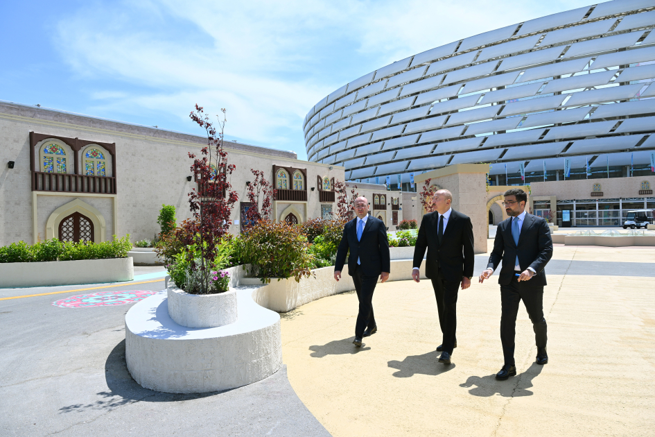 Prezident Bakı Olimpiya Stadionunda - Fotolar