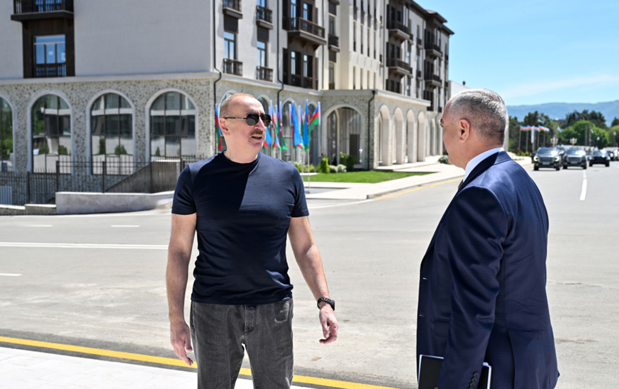 İlham Əliyev Xankəndidə açılışda iştirak etdi - Fotolar