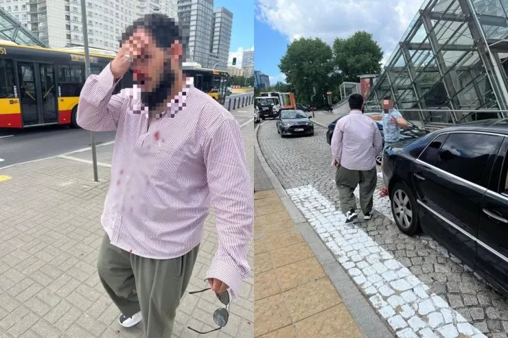 Polşada azərbaycanlı sürücüyə hücum olunub - FOTOLAR