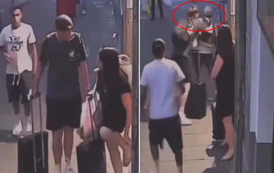Küçədə gəzən turist cütlük cibgirlərin hücumuna məruz qalıb