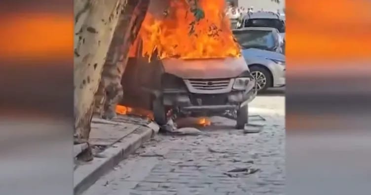 Makronun qaldığı otelin yaxınlığında partlayış