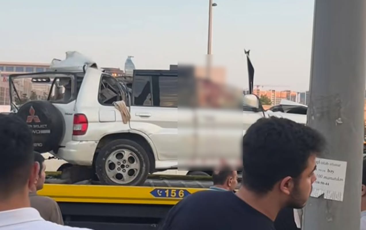 Dərnəgül yolunda dəhşətli qəza - Sürücü öldü - Video