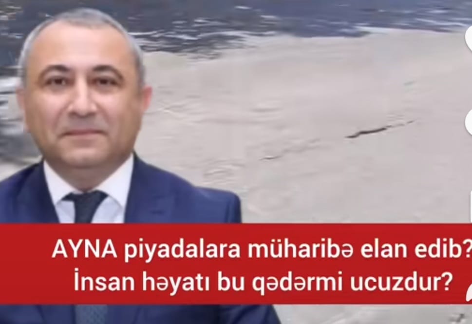 AYNA piyadalara müharibə elan edib? Binəqədidə səki parklanma yerinə çevrildi – İnsan həyatı bu qədərmi ucuzdur?