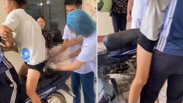 Xəstəxanaya çata bilməyən qadın körpəsini motosikletdə dünyaya gətirdi