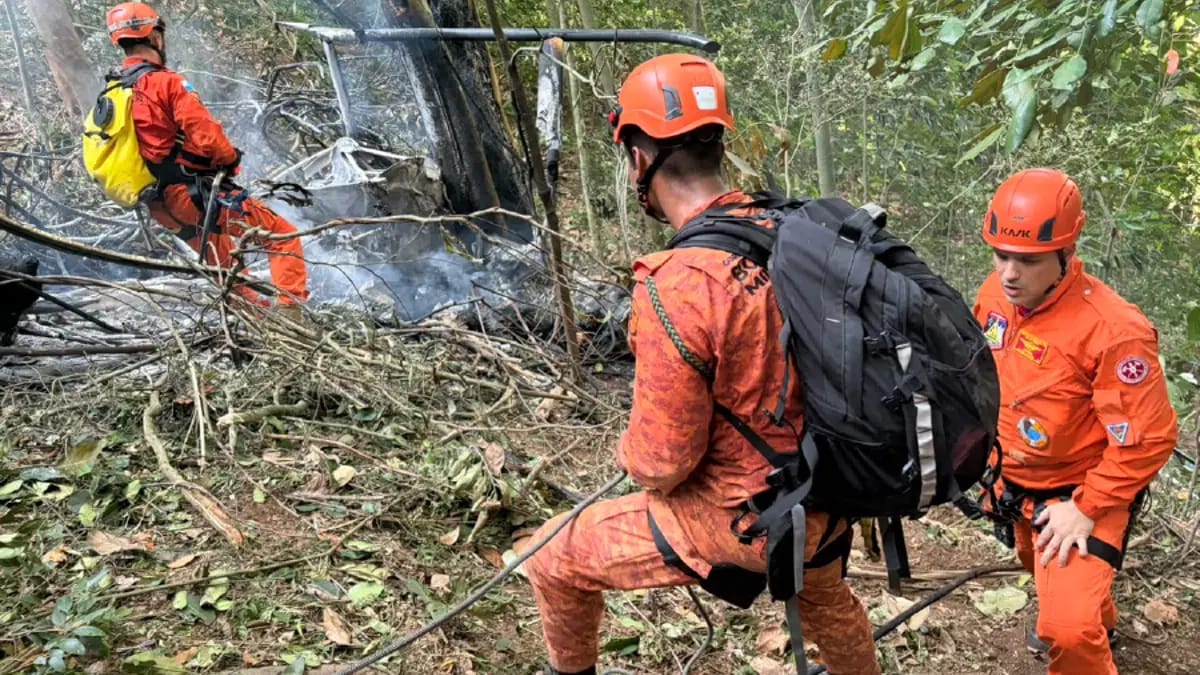 Braziliyada helikopter qəzaya uğrayıb: 4 nəfər həlak olub