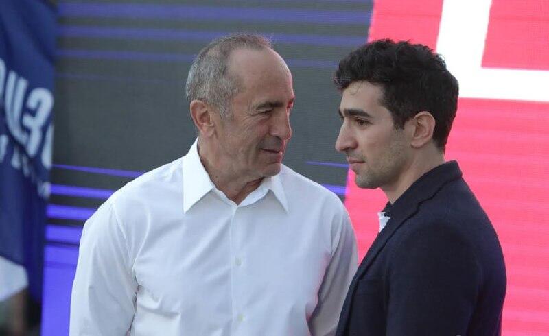 Robert Köçəryan və oğlunun saxlanılma görüntüləri - (Video)