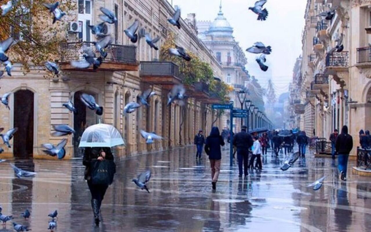 Bakıda yağış yağacaq, temperatur 26 dərəcəyə düşəcək - Proqnoz