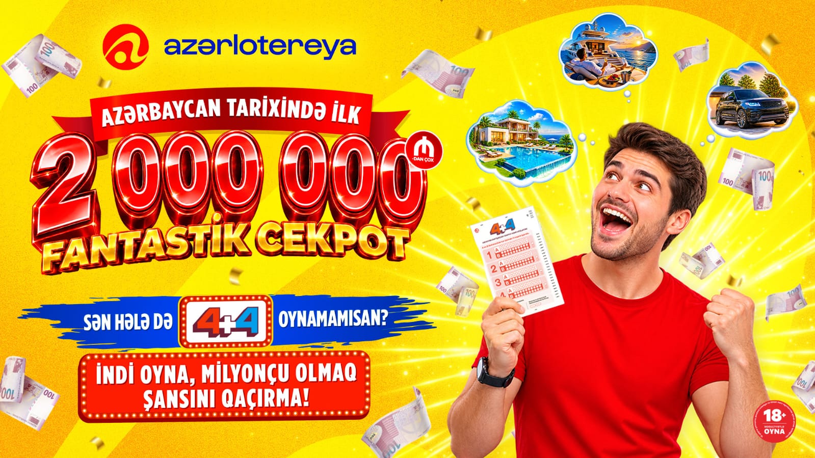 Tarixi rekord: cekpot ilk dəfə 2 000 000 manatı keçdi