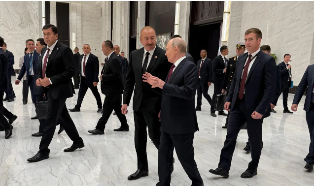Prezident İlham Əliyevlə Vladimir Putin Bişkekdə ŞƏT sammiti çərçivəsində söhbət ediblər - FOTO