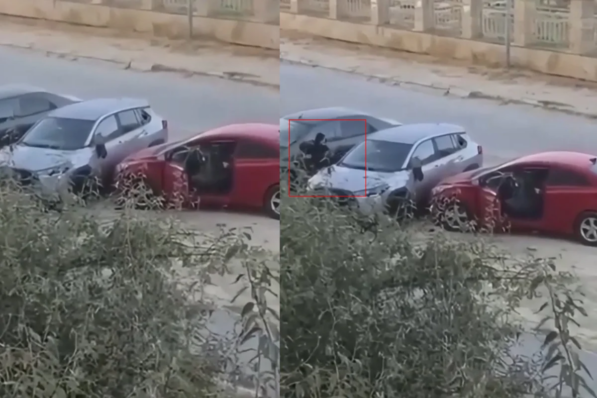 Bakıda qadın maşına hücum çəkdi - Anbaan Video