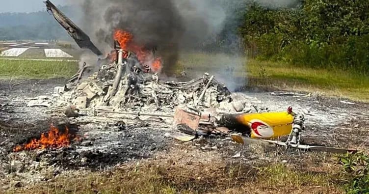 Malayziyada tibbi helikopter qəzaya uğradı: 5 nəfər həyatını itirdi