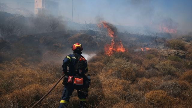 Yunanıstanda 800 hektar ərazi yanğından zərər görüb