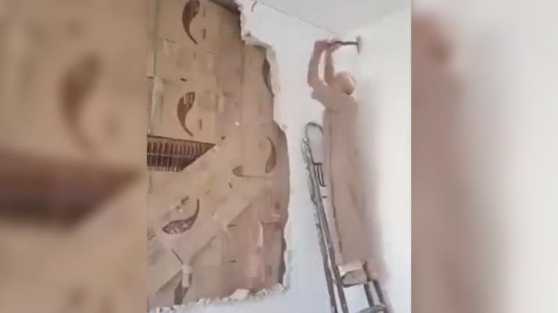 Əsəd rejimindən qaçan suriyalı bir kişi gizlətdiyi kitabxanasına yenidən qovuşub