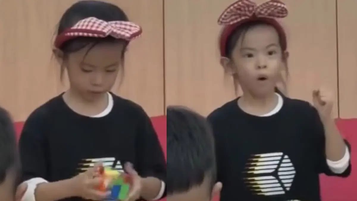 6 yaşlı çinli qızdan Rubik kubu ilə heyrətamiz dünya rekordu