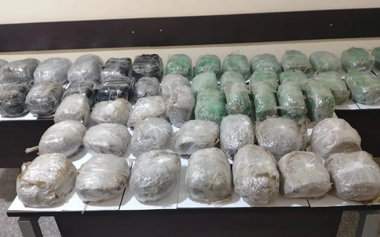 Sərhəddə İrandan gətirilən 111 kiloqram narkotik aşkarlandı
