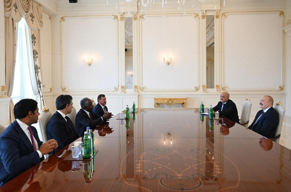 Prezident İlham Əliyev “Global Infrastructure Partners” şirkətinin rəhbərini qəbul edib - (Foto)