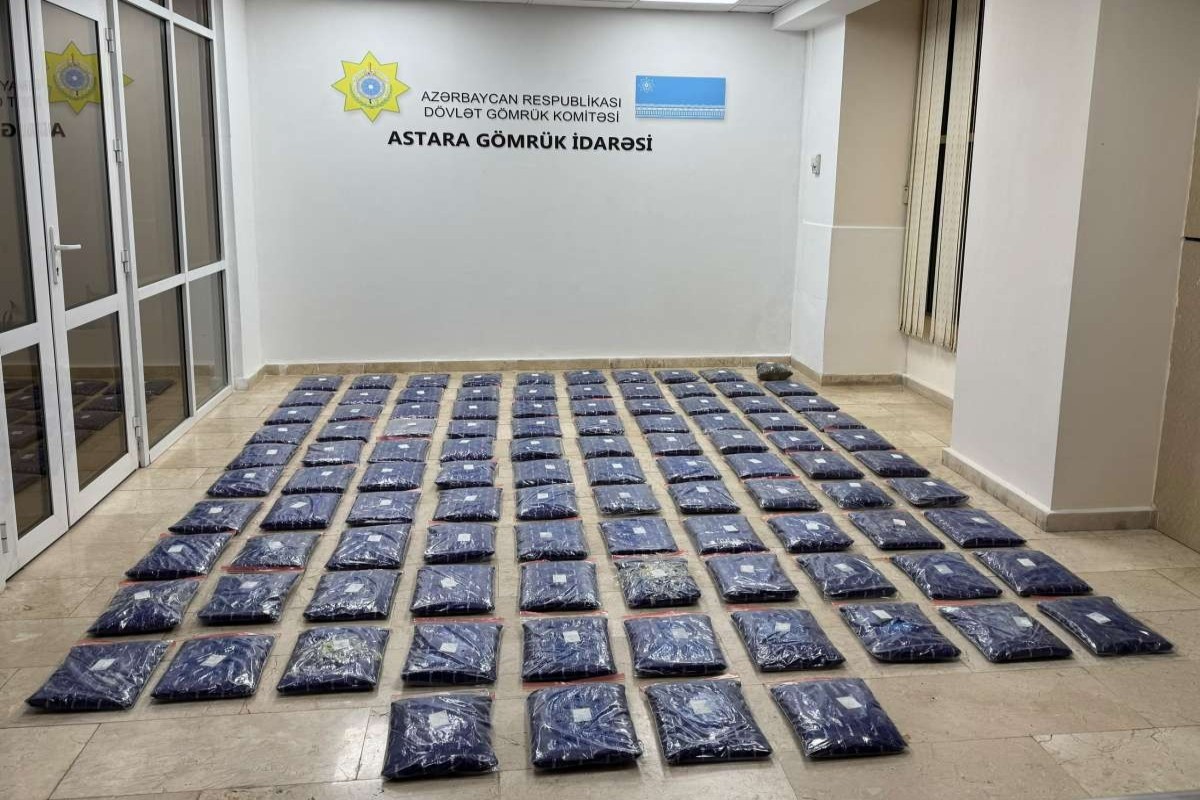 İrandan Rusiyaya şaftalı aparan yük maşınında 52 kq marixuana aşkarlanıb - VİDEO