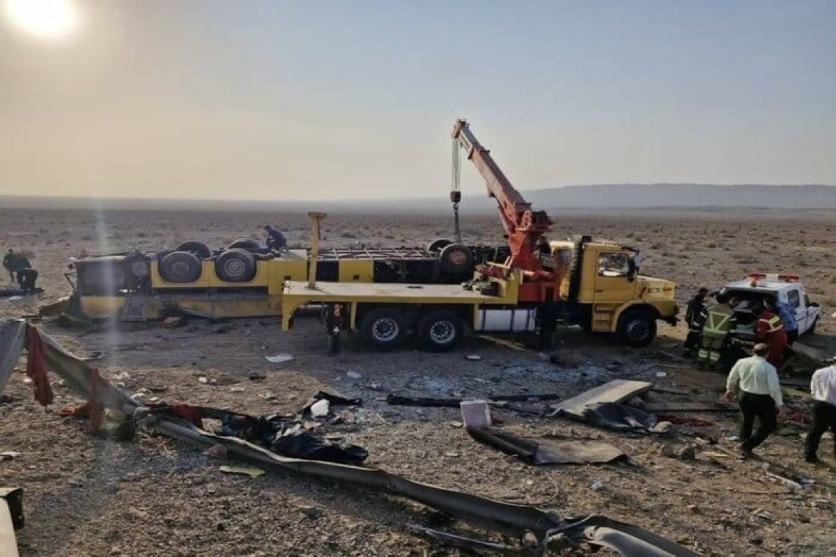 Tehranda avtobus aşıb: 11 nəfər ölüb, 24 nəfər xəsarət alıb