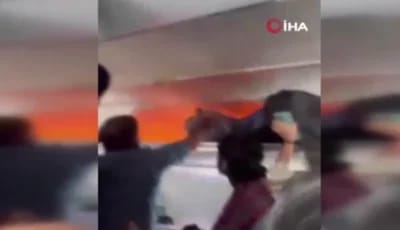 Sərnişinin cihazı təyyarədə yanğına səbəb oldu