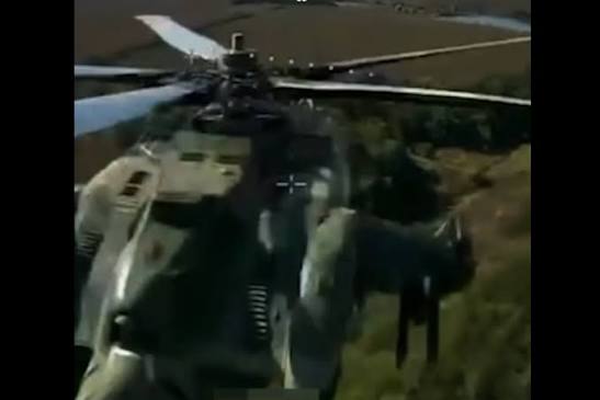 Ukrayna hərbçiləri Rusiyanın Mi-28 zərbə helikopterini dronla vurub
