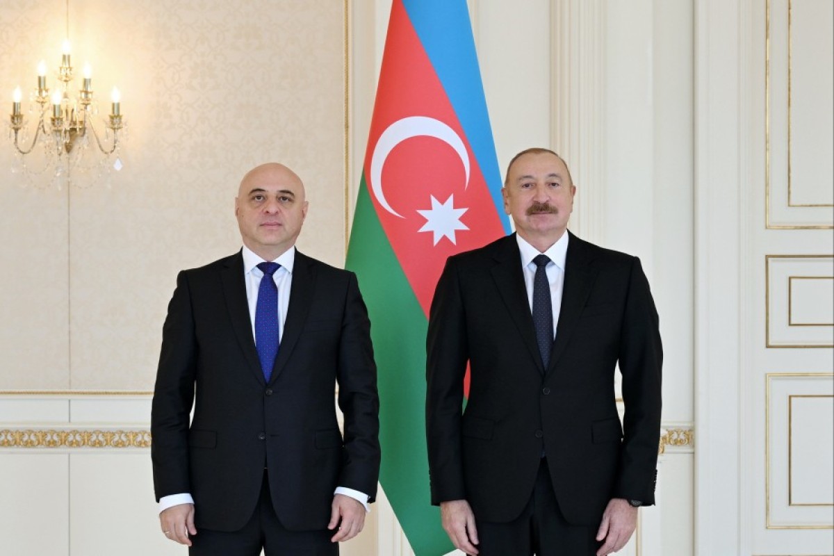 Prezident Gürcüstanın yeni səfirini qəbul etdi - FOTOLAR