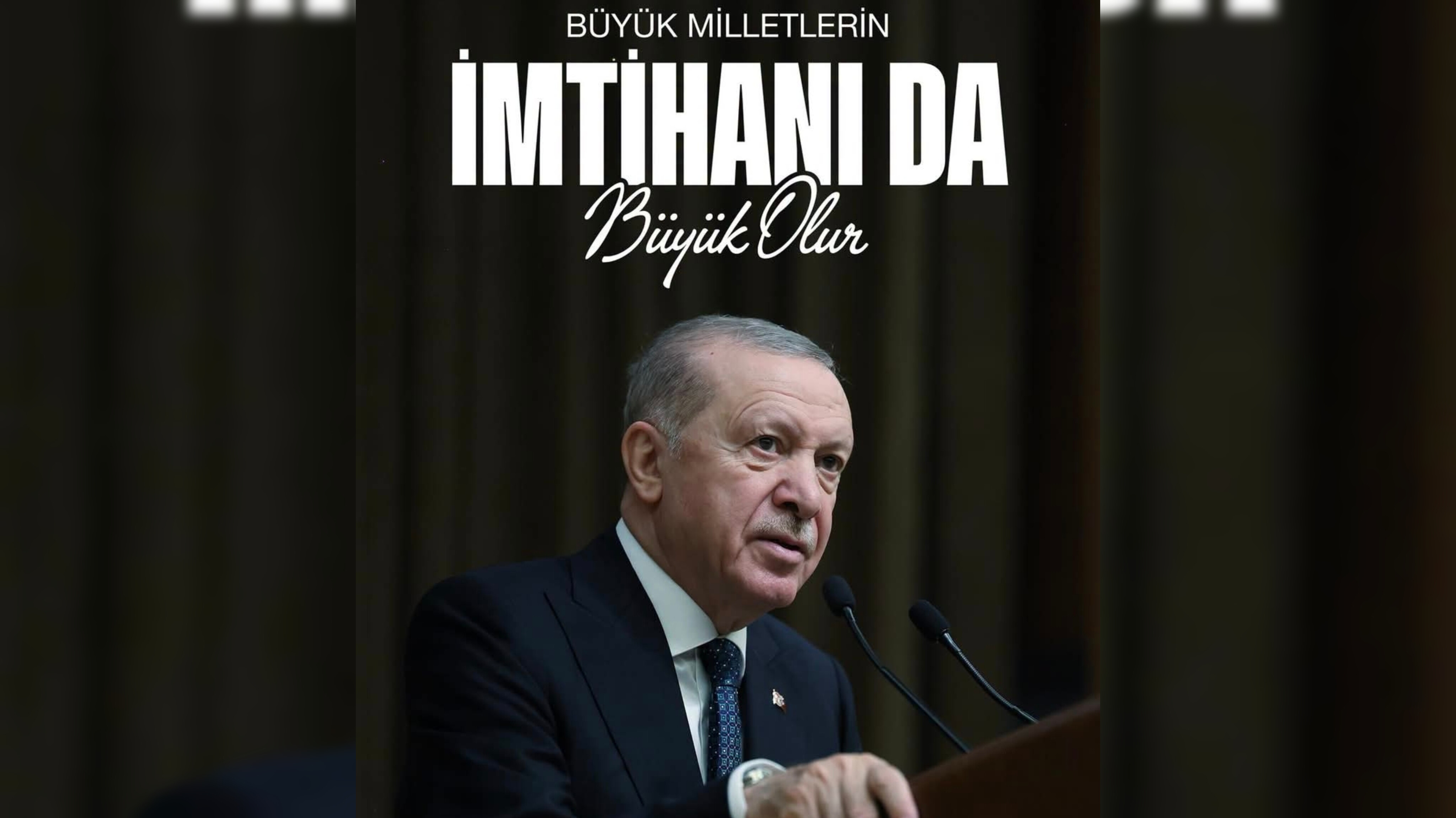 ƏRDOĞANDAN MESAJ: “BÖYÜK MİLLƏTLƏRİN İMTAHANI DA BÖYÜK OLAR”