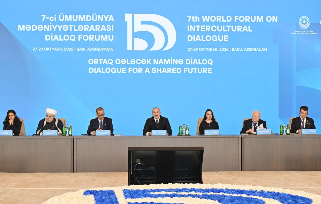 Prezident İlham Əliyev Dialoq Forumunda Azərbaycanın öz torpaqlarını azad etməsindən danışıb