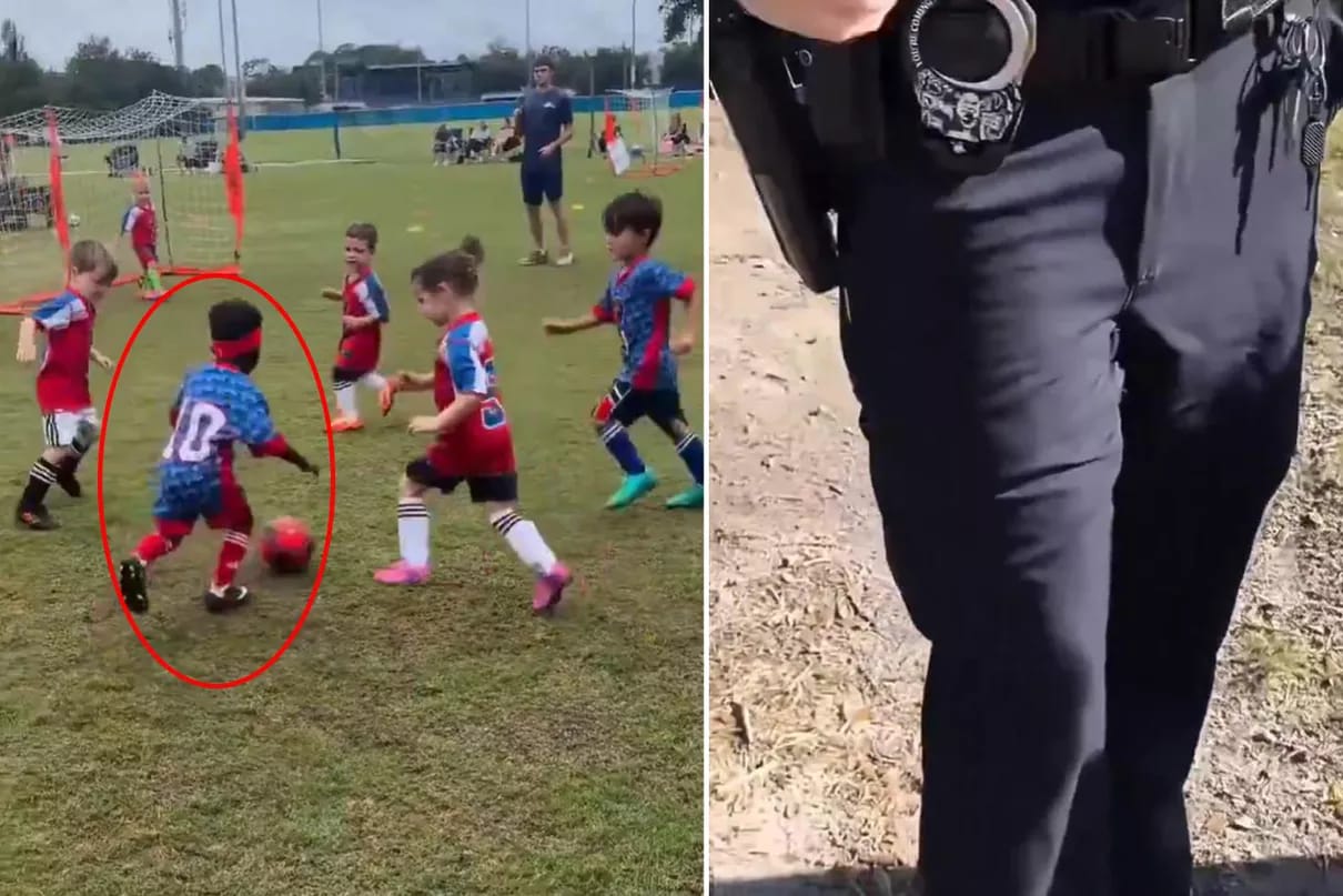 3 yaşlı futbolçunun qarşısını almaq mümkün olmadı, polis çağırıldı
