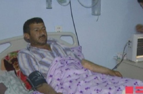 Ermənilərin yaraladığı Ağdam sakini Bakıya gətirilir