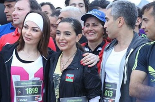 Leyla Əliyeva “Bakı Marafonu 2016“da iştirak edir