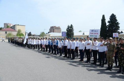“Şahin” hərbi idman oyunlarının Nəsimi rayon birinciliyi keçirilib