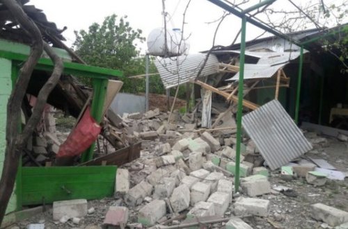 Tərtərdə ermənilərin ziyan vurduğu evlər