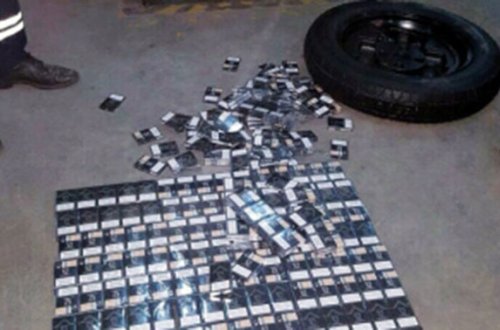 Maşından 9200 siqaret çıxdı