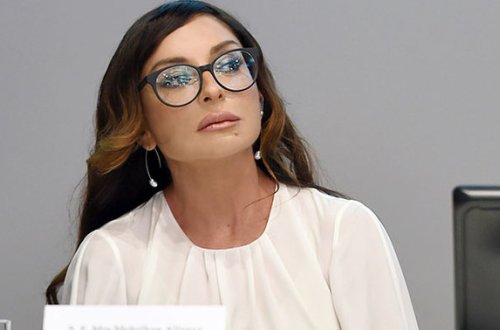 Birinci xanım ərəb nazirlə görüşdü