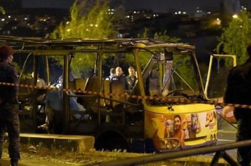 Yerevanda avtobus partlayışı