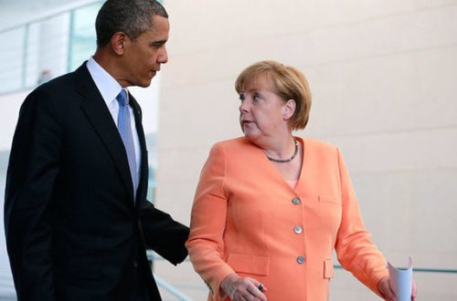 Obama Almaniyadadır