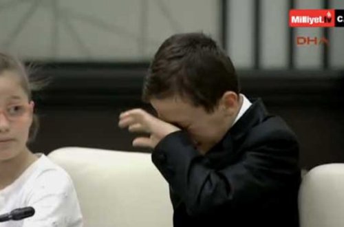 Ərdoğana sual verən şəhid oğlu