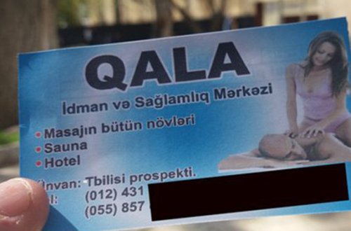 Bakının mərkəzində intim təklif