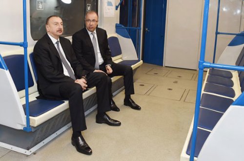İlham Əliyev metroda