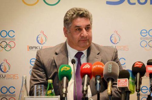 Azad Rəhimov olimpiya məşəlinin alovlandırılması mərasiminə